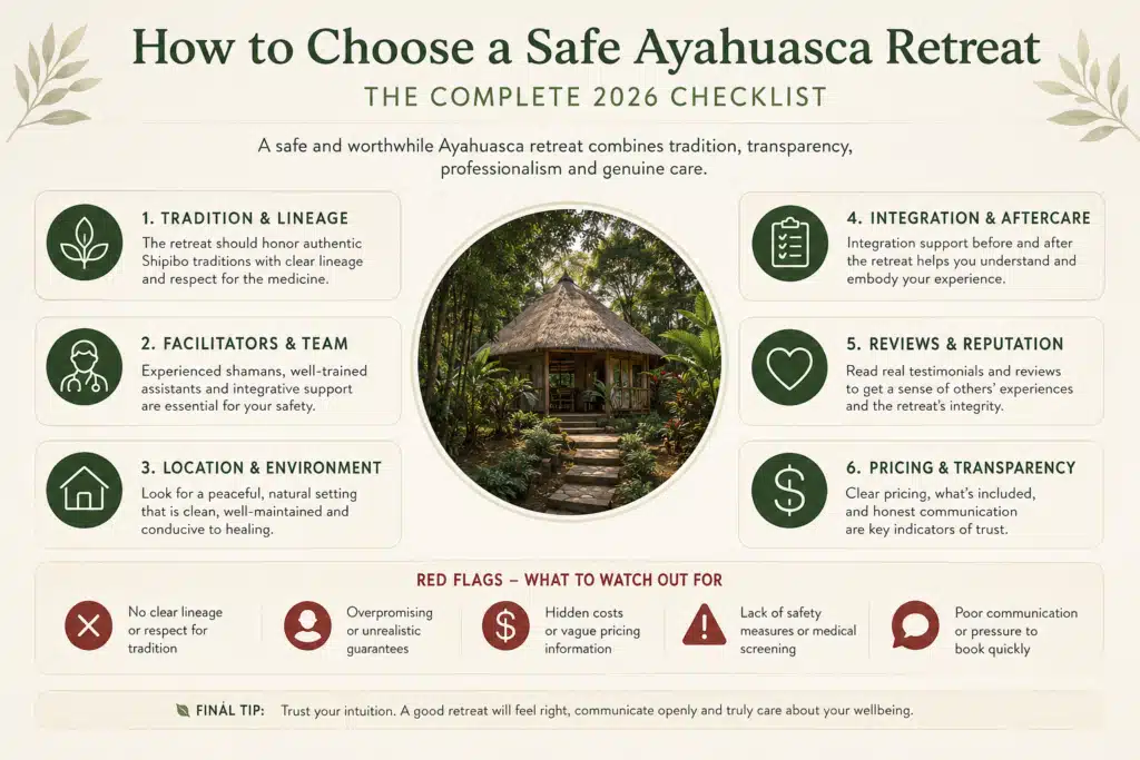 info picture checklist ayahuasca